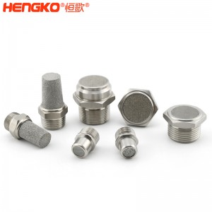 不銹鋼燒結(jié)降噪消音器_消音器耐高溫流量大,應(yīng)用于空壓機(jī)排氣